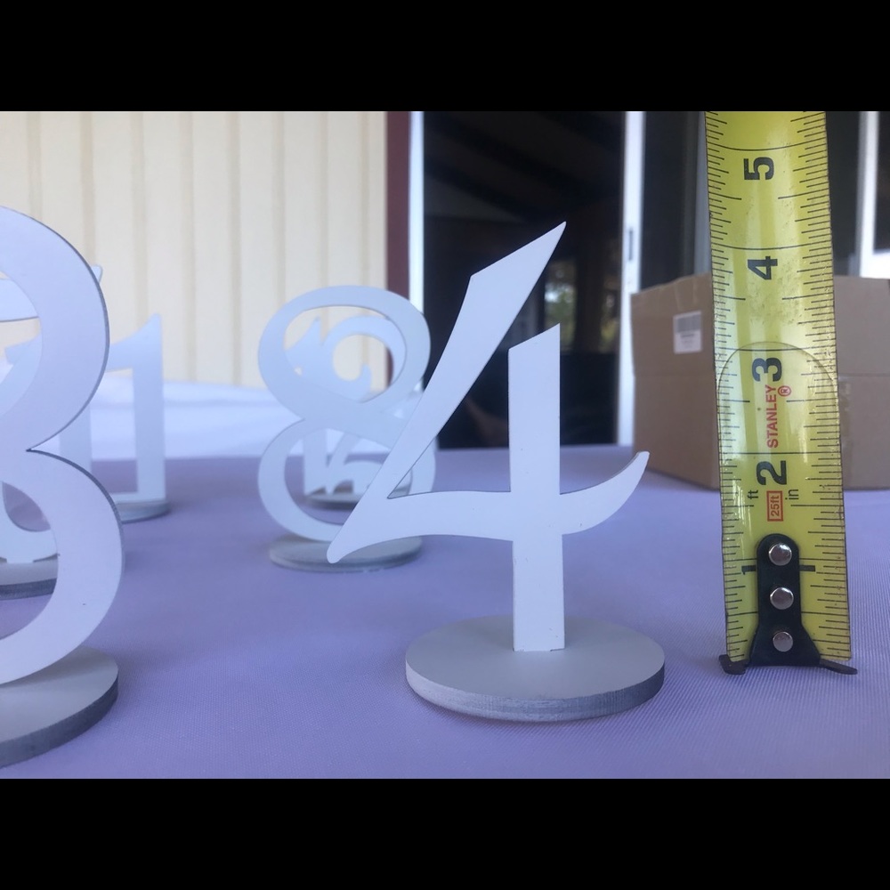 Wedding Table Numbers - Picture 5 of 6